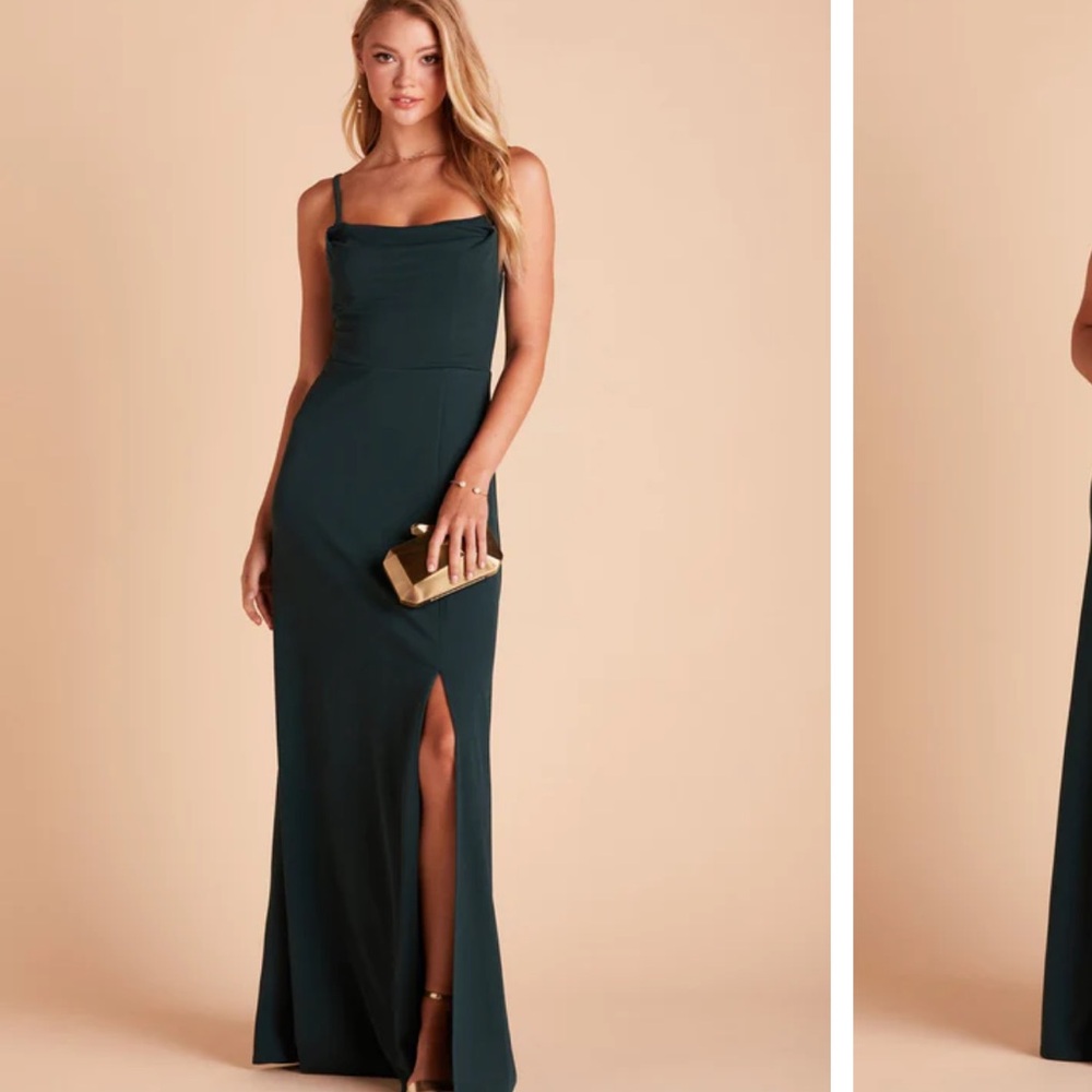 Birdy Grey emerald green Slit Maxi dress